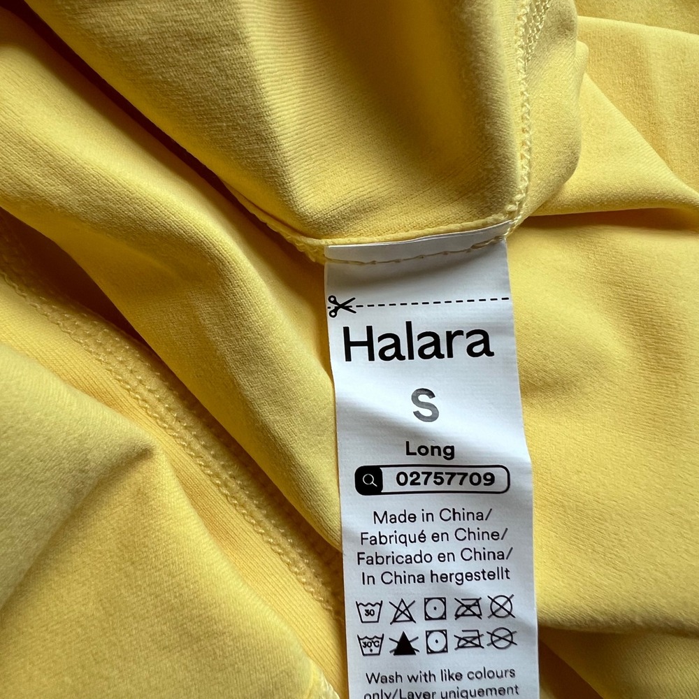Halara Everyday Activity Dress Yellow Crossback Athletic Tennis Dress Small Long - Picture 12 of 14